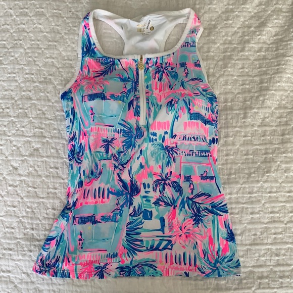 Lilly Pulitzer luxletic Meryl racer back top NWT size small - Picture 4 of 10